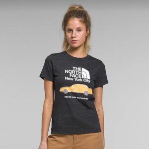 The North Face New York City Yellow Cab Short Sleeve Grey T-Shirt Sz XS‎ NWT
